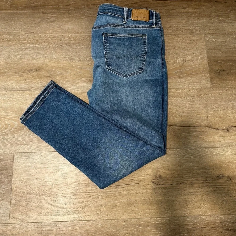 American Eagle Air‎ Flex Skinny Jeans Mens Size 40x32 Casual Summer Medium Wash